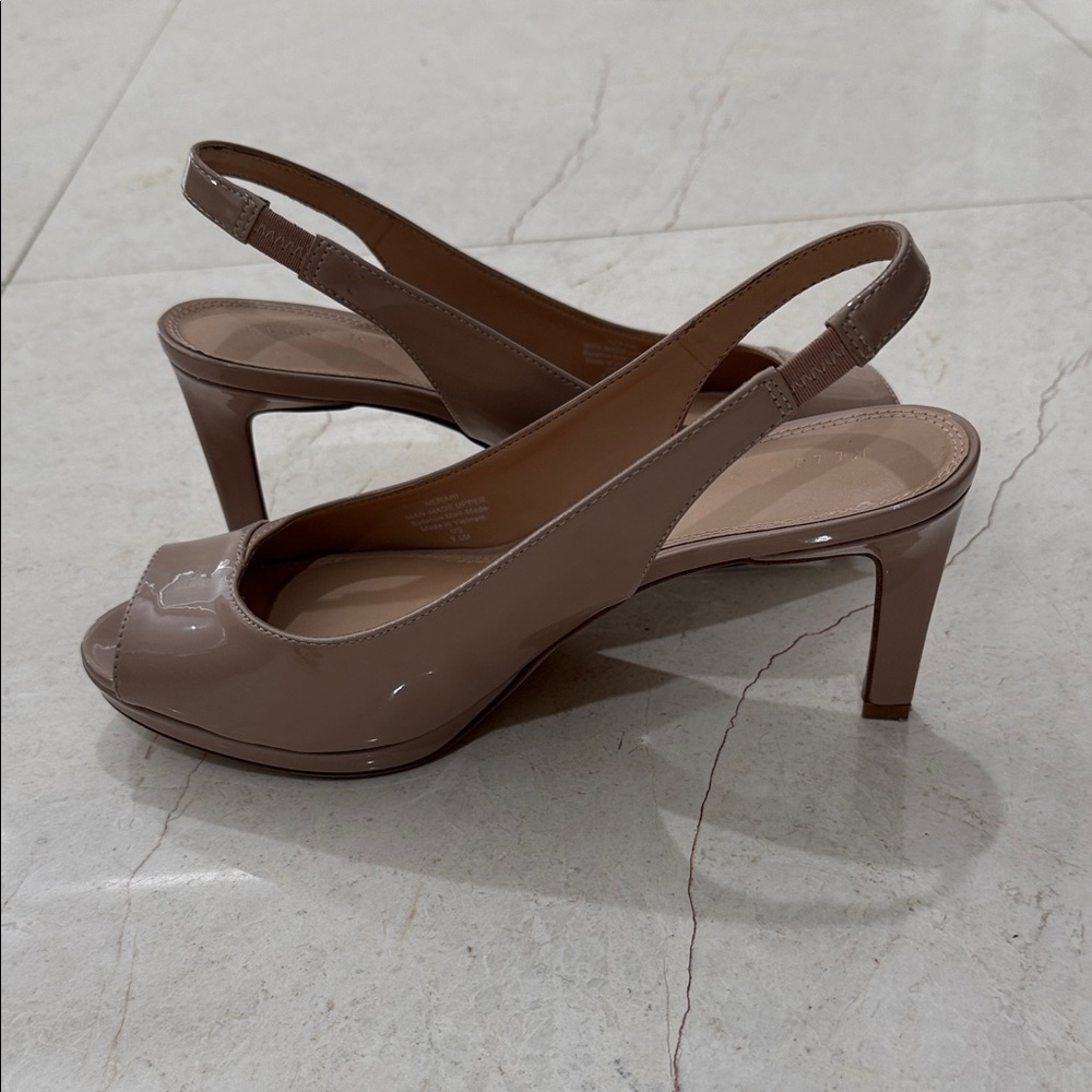 Kelly & Katie Taupe Slingback Heels